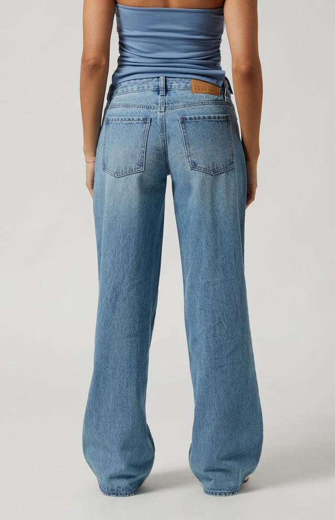 PacSun Casey Bow Low Rise Baggy Jeans Medium Indigo 4