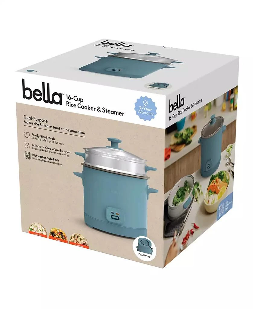 Bella 16-Cup Rice Cooker with Steamer 7