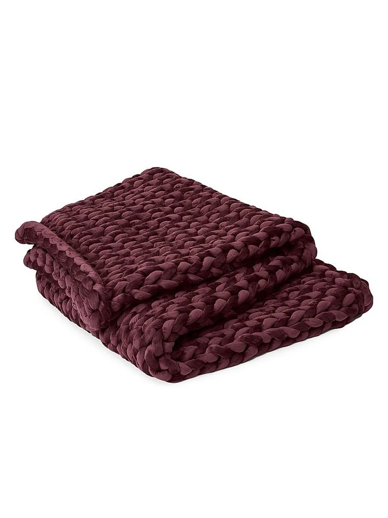 Bearaby Velvet Napper Knit Weighted Blanket 1