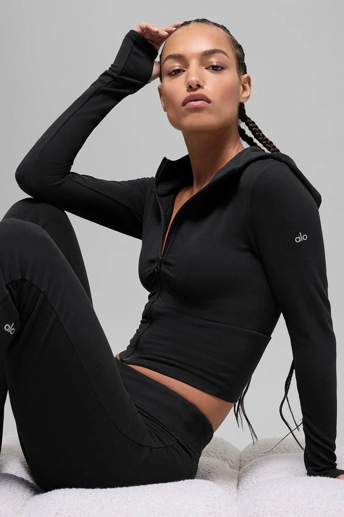 Alo Sway Full Zip Hoodie - Brownstone 4