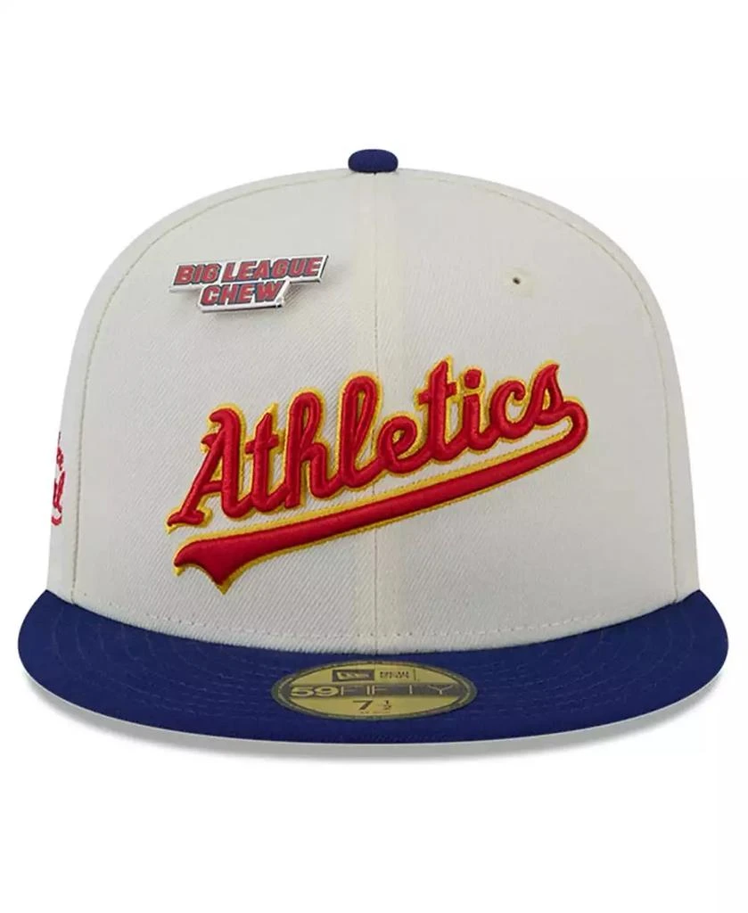 New Era Men's White Oakland Athletics Big League Chew Original 59FIFTY Fitted Hat 4