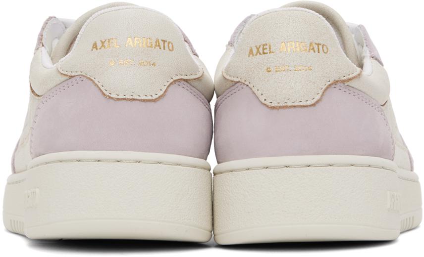 Axel Arigato Beige & Purple Dice Lo Sneakers