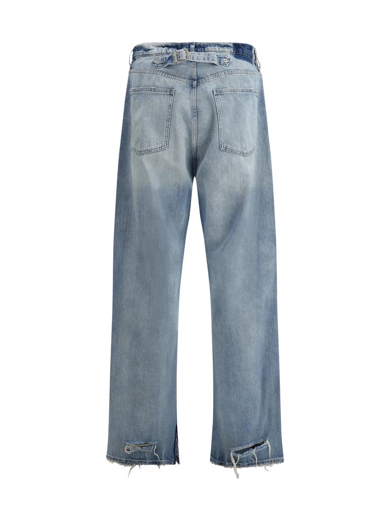 MARGIELA Jeans with back cinch strap