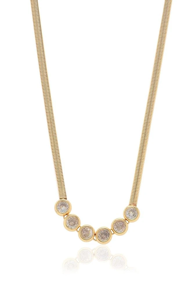 Ettika Jewelry Crystal Snake Chain Frontal Necklace