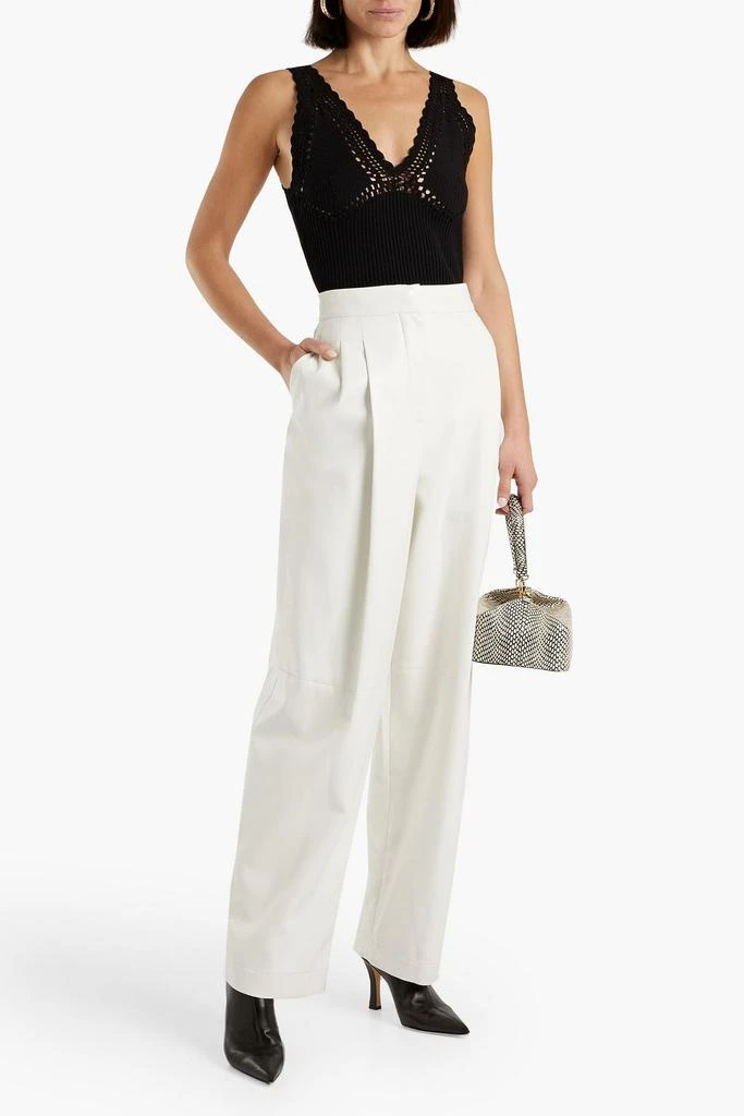 Derek Lam Sia crochet-trimmed ribbed cotton-blend top 2
