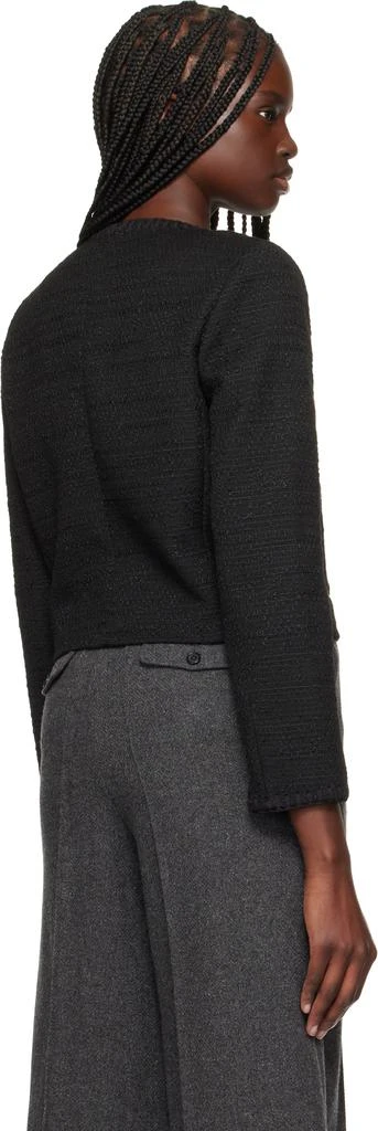 Rag & Bone Black Cheyenne Whipstitch-Trimmed Tweed Lady Jacket 3