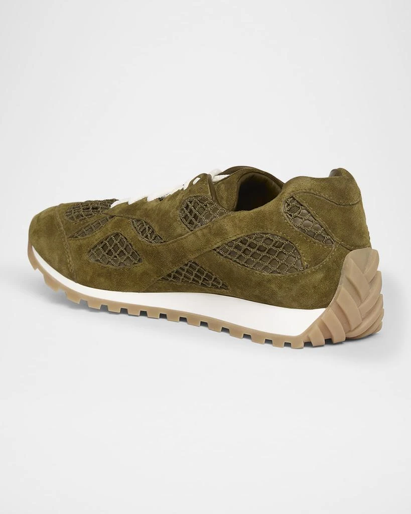 Bottega Veneta Orbit Suede Mesh Runner Sneakers 4