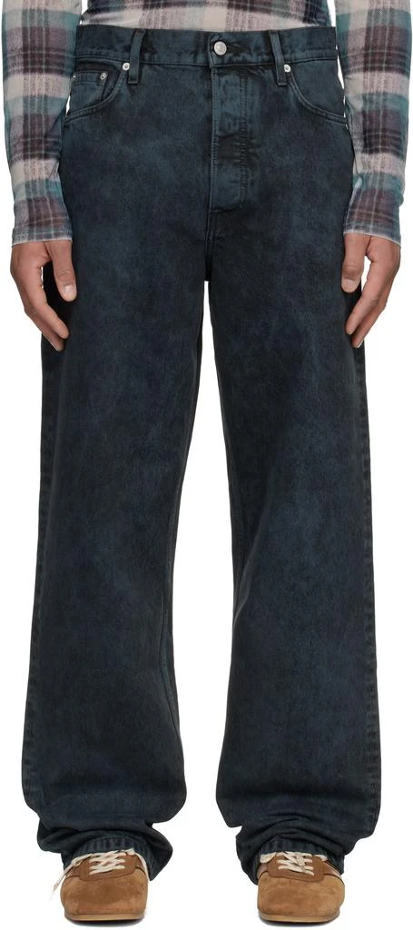 Dries Van Noten Navy Loose-Fit Jeans 1
