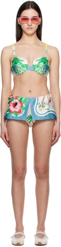 Anna Sui Multicolor Satin Bikini 1