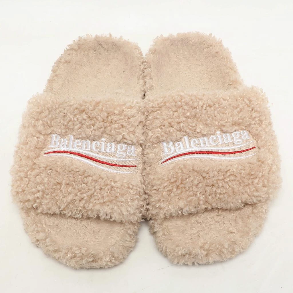 Balenciaga Balenciaga Beige Faux Fur Fury Slide Sandals Size 37 3