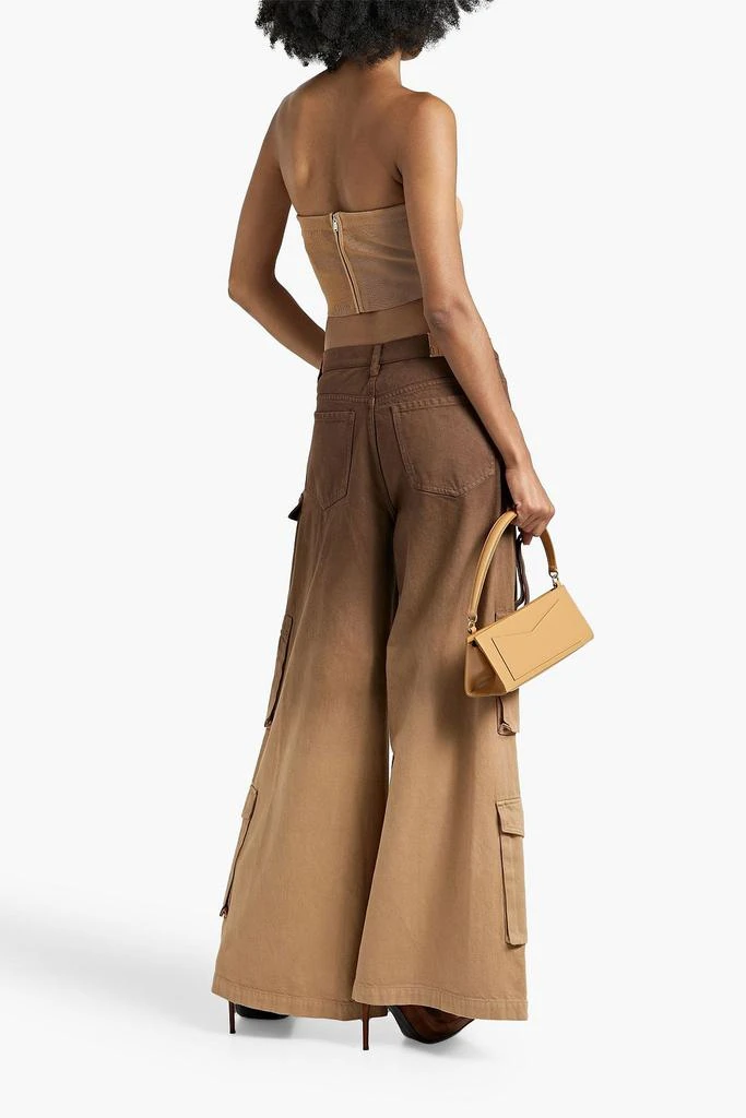Dion Lee Strapless ribbed-knit top 3