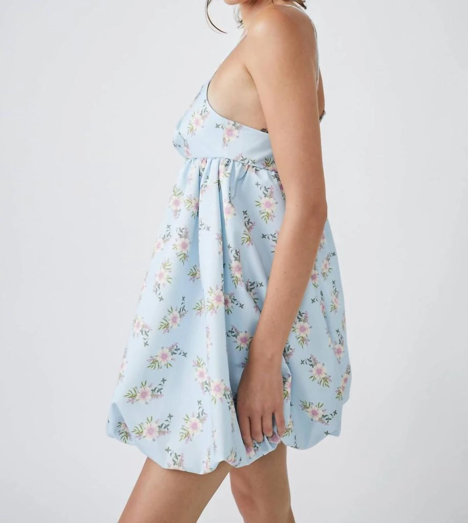 Free People In A Bubble Mini Dress In Blue 2