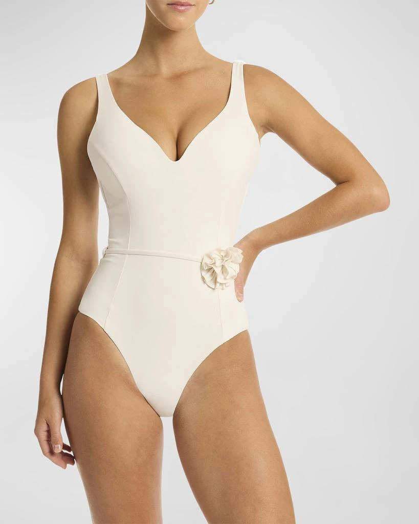 Sea Level Swim Casa Del Mar Plunge One-Piece Swimsuit 1