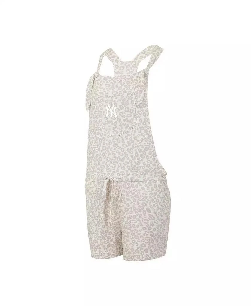 Concepts Sport Women's Cream New York Yankees Montana Hacci Knit Romper Overalls 3