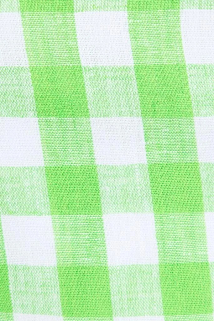 Mara Hoffman Carrie cropped checked hemp top 4