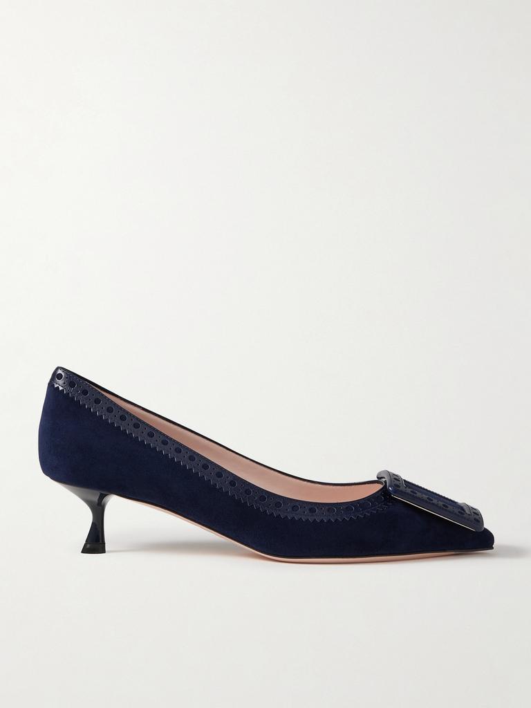 ROGER VIVIER ヴィヴ イン ザ シティ レザー ミュール 45mm Viv' in The City Mules in leather Off White Woman