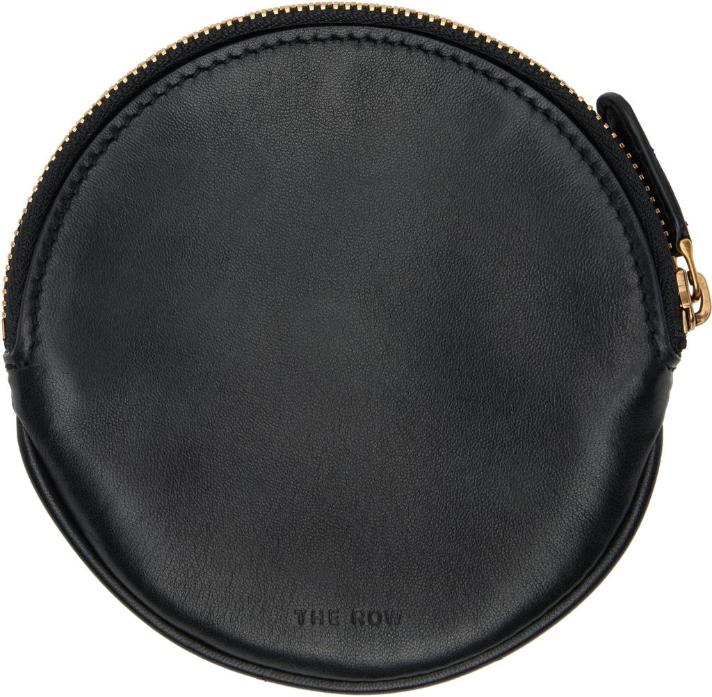 The Row Black Round Coin Pouch 1
