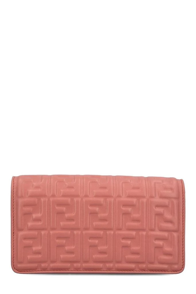 Fendi Fendi Baguette FF Embossed Chain-Linked Wallet 2