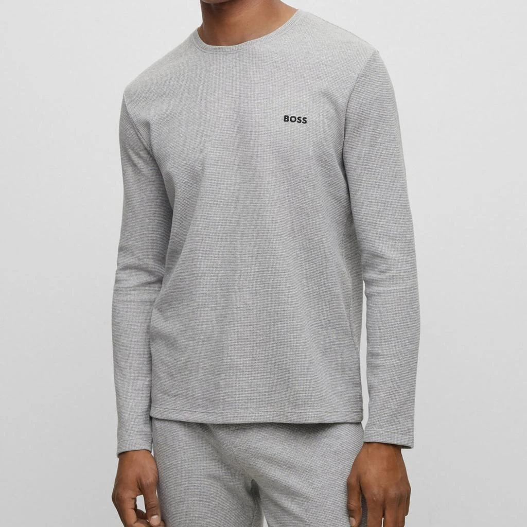 BOSS Bodywear BOSS Bodywear Waffle-Knit Cotton-Blend T-Shirt 1