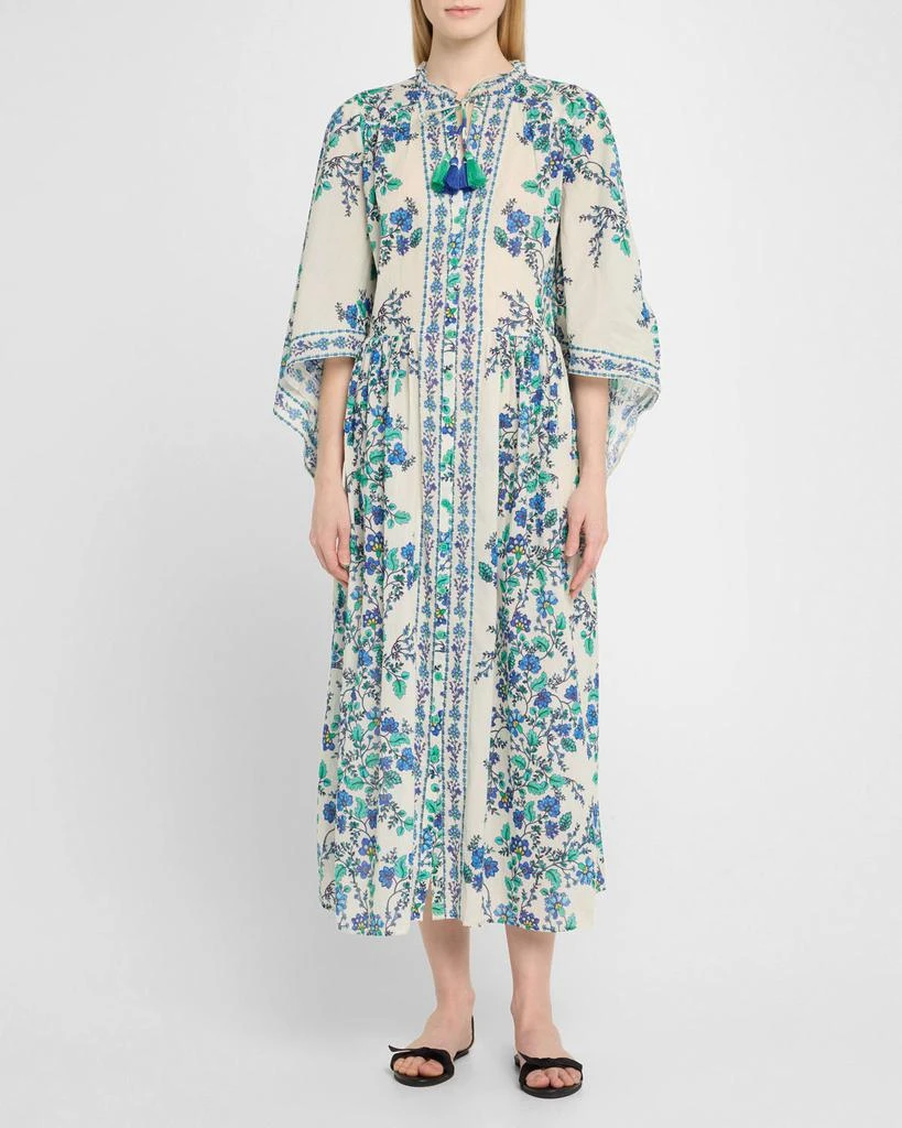 knee length dresses for ladies Isadora Button Front Midi Dress – The Swank Company main image 1