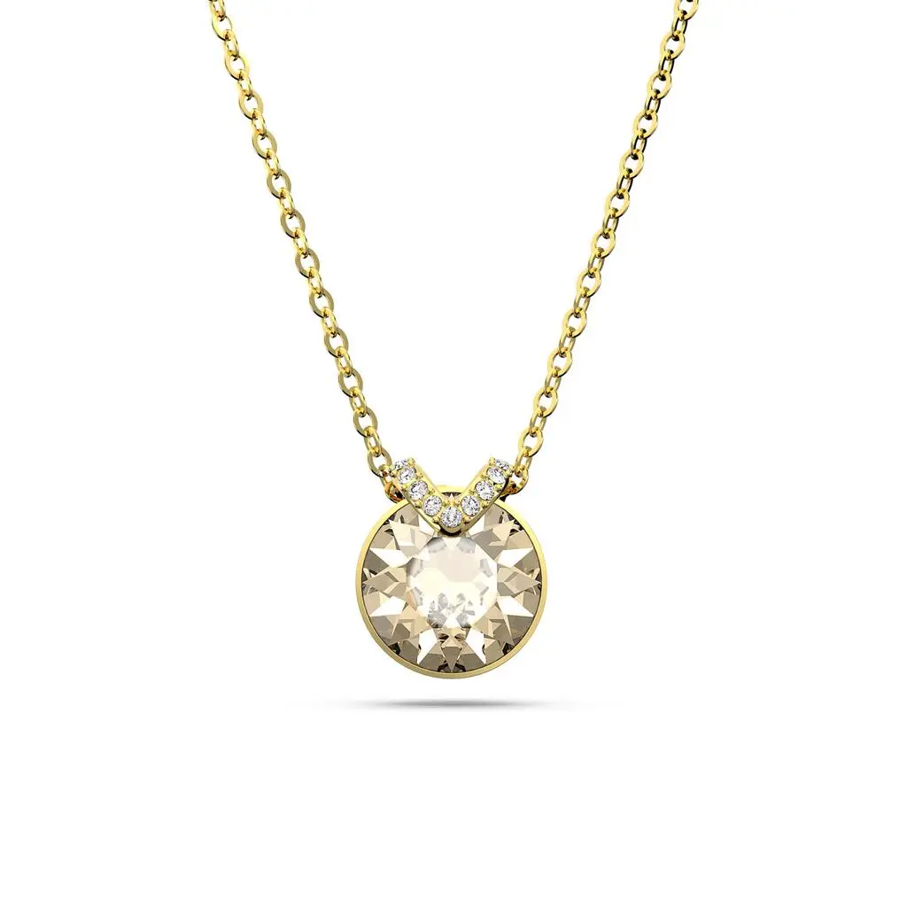 Swarovski Bella v pendant round cut gold tone gold-tone plated 7