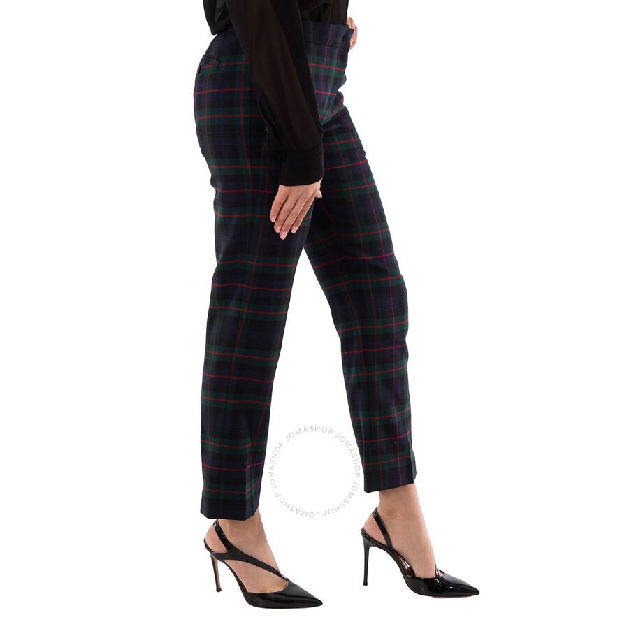 Burberry Leamington Plaid Print Pants