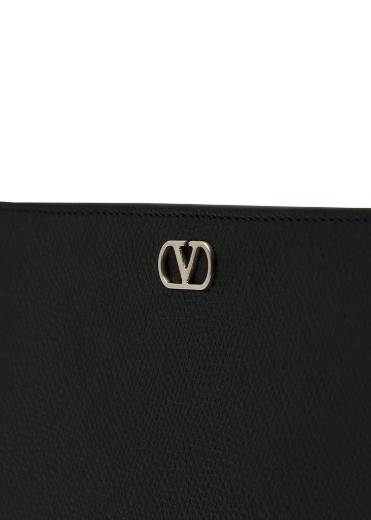 Valentino VLogo grained leather clutch 3
