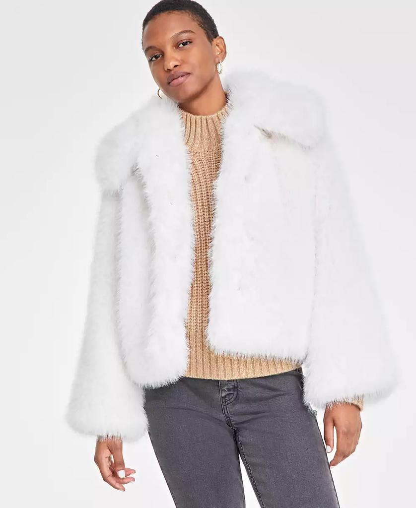 On 34th Women's Faux-Fur Collared Jacket, Created for Macy's