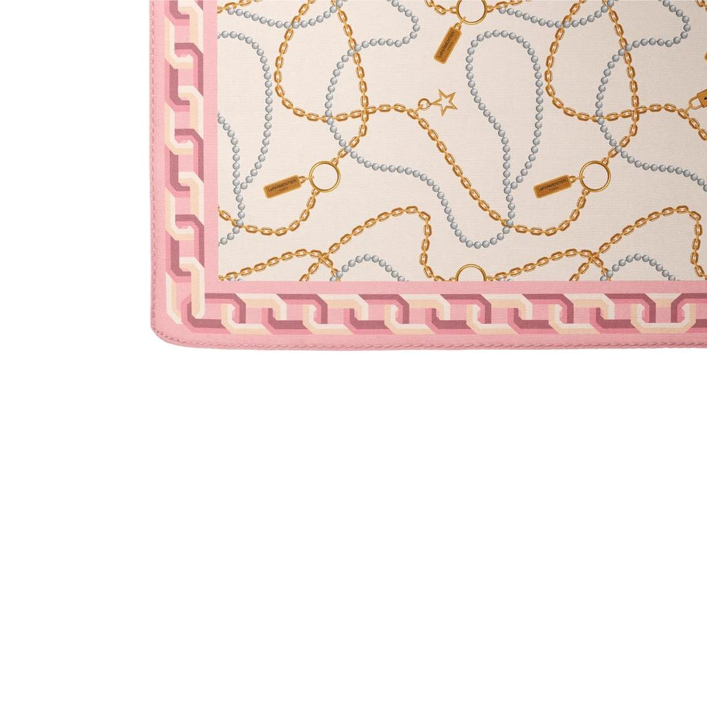 LePARMENTIER Paris Heritage Chain and Pearls Silk Square Scarf 3