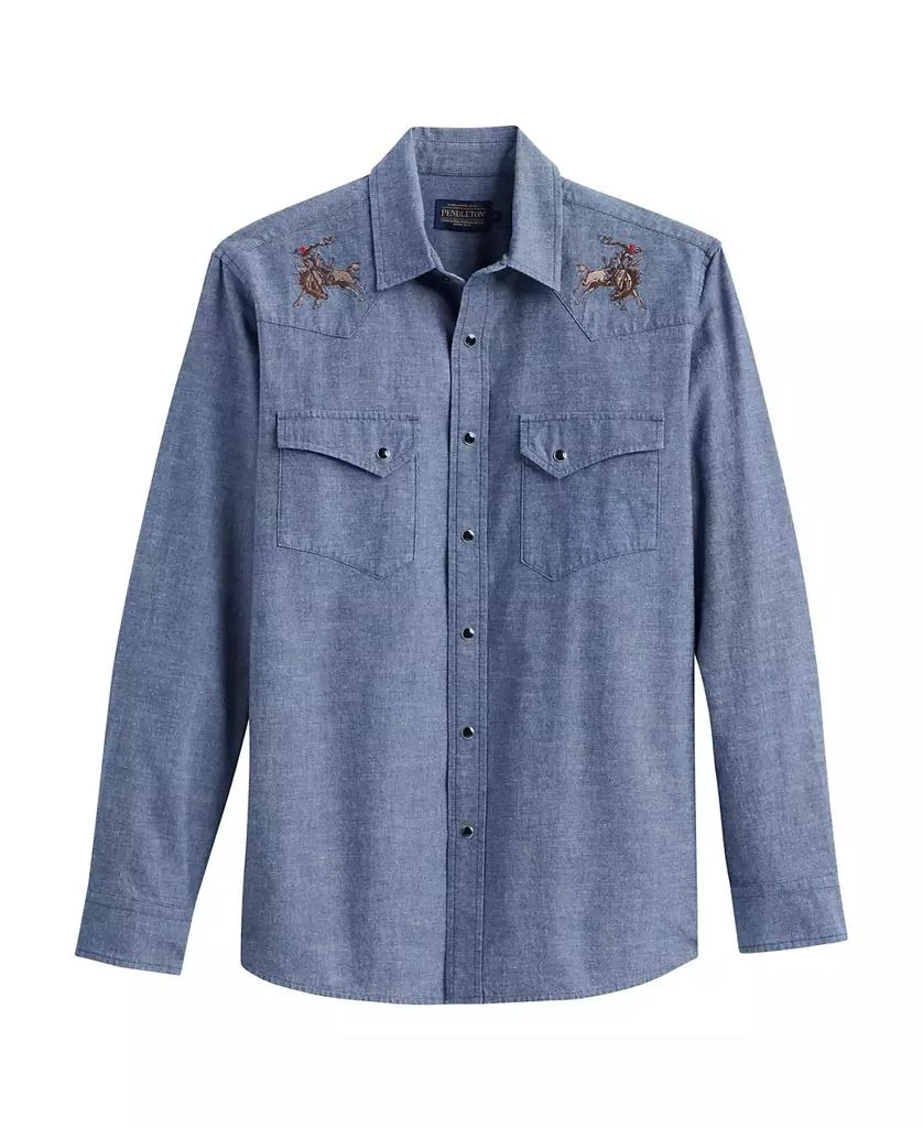 Pendleton Men's Long Sleeve Chambray Gambler Shirt 1