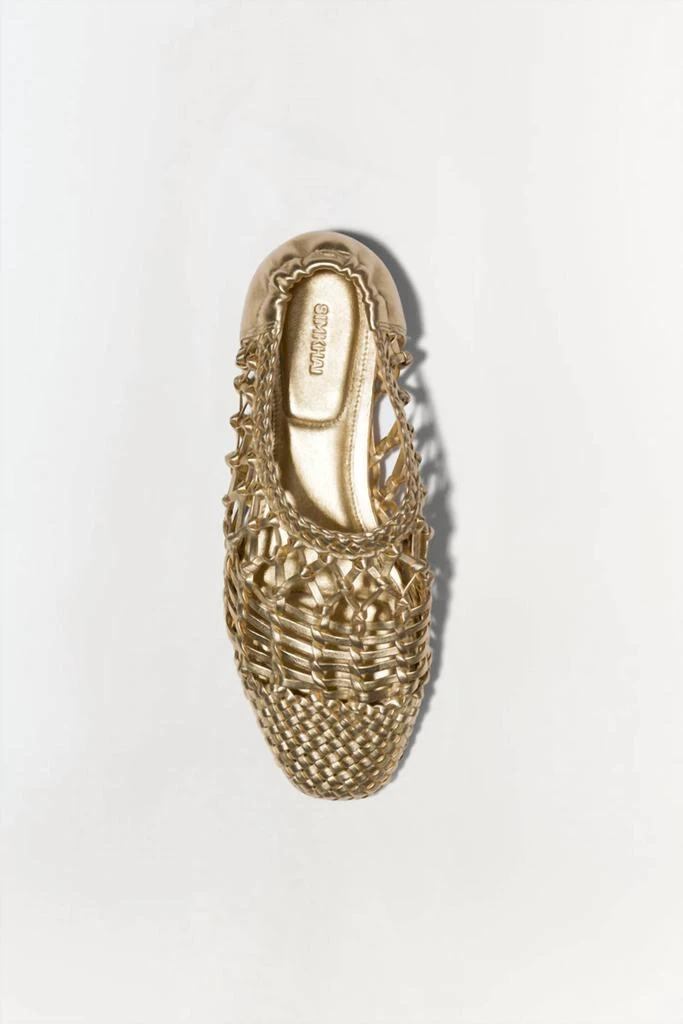 SIMKHAI Simkhai - Women's Eden Metallic Ballet Flat 4