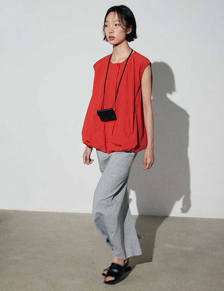 Pixie Market Red Parachute Top-PREORDER