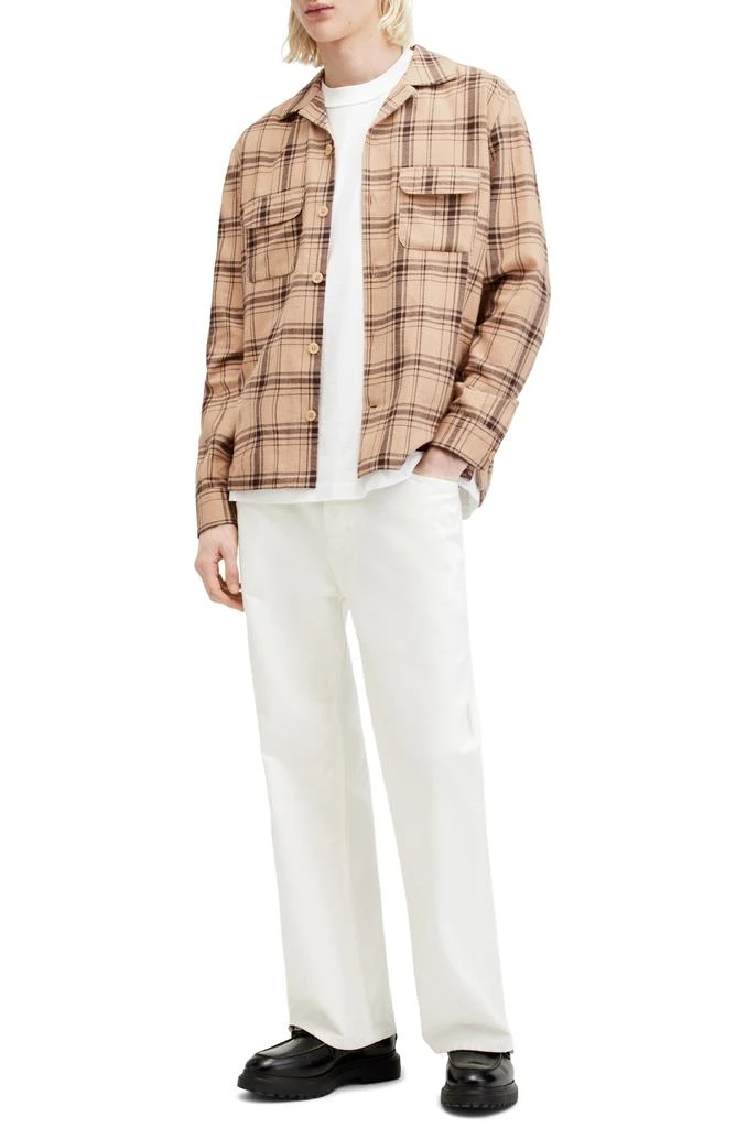 ALL SAINTS Wendel Plaid Long Sleeve Camp Shirt 6