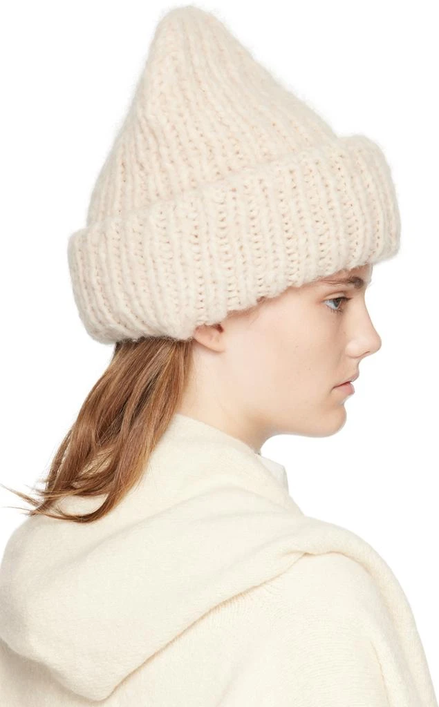 LAUREN MANOOGIAN Off-White Handknit Big Beanie 3