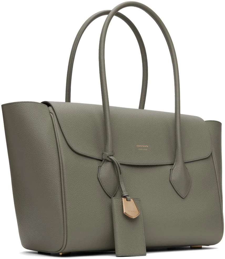 Salvatore Ferragamo Gray East-West Bag 2
