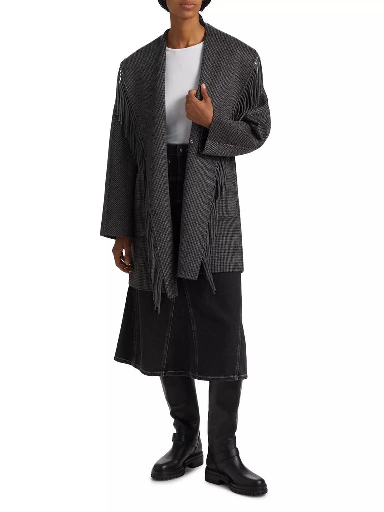 Rails Hugo Fringed Stretch Wool Coat 2