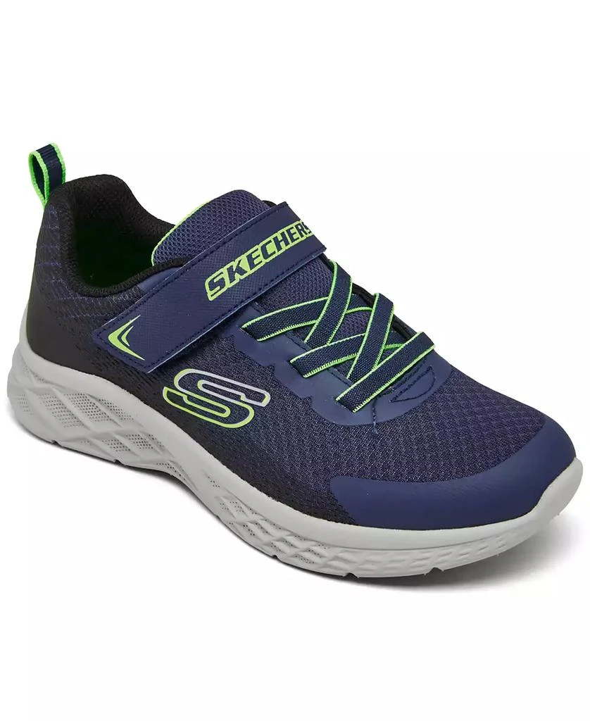 SKECHERS Little Boys Microspec II - Zovrix Fastening Strap Casual Sneakers from Finish Line 1