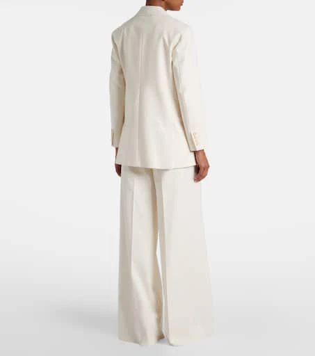 Max Mara Suez double-breasted cotton-blend blazer 3