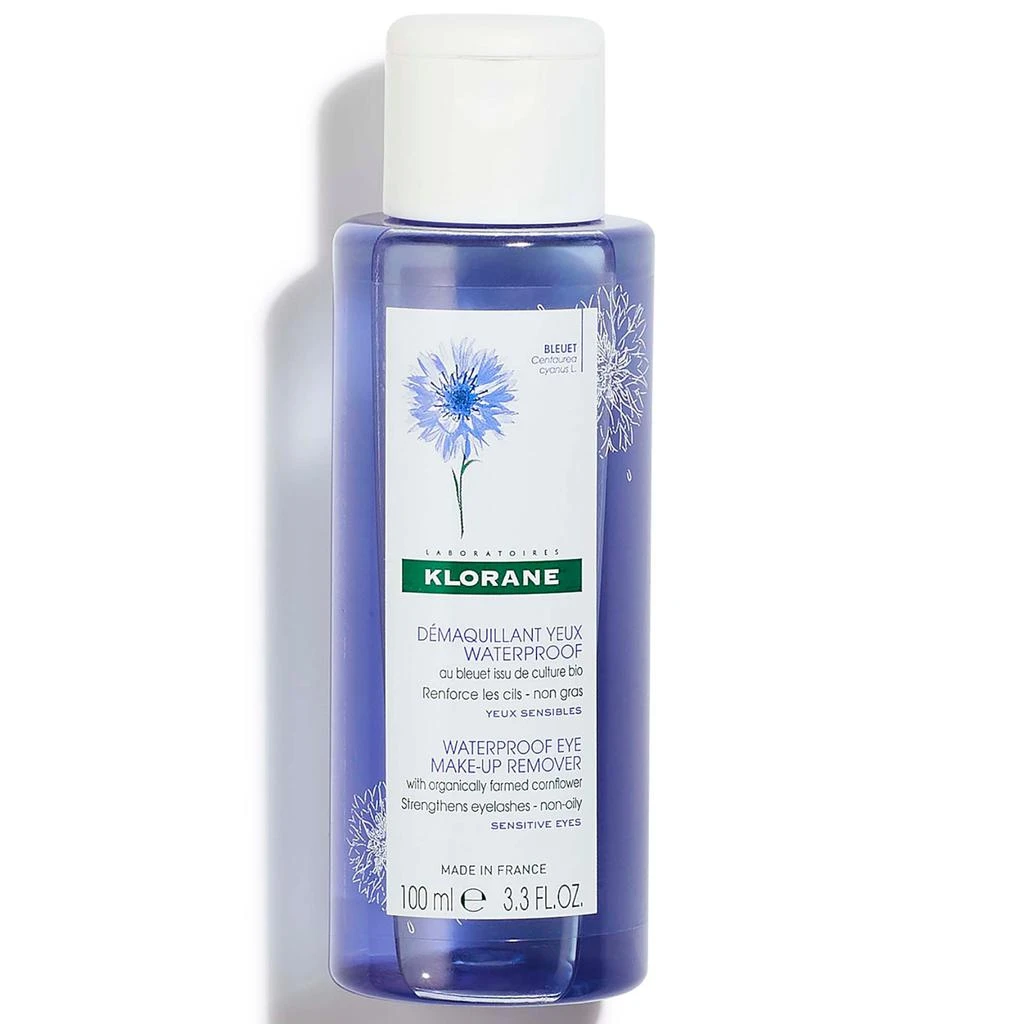 KLORANE KLORANE Waterproof Eye Make-Up Remover with Organically Farmed Cornflower 1