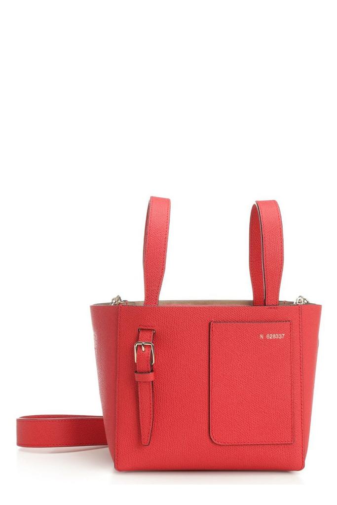 VALEXTRA Valextra Patch-Pocket Zip-Up Mini Tote Bag
