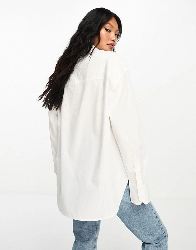 ASOS ASOS DESIGN oversized shirt in white 4