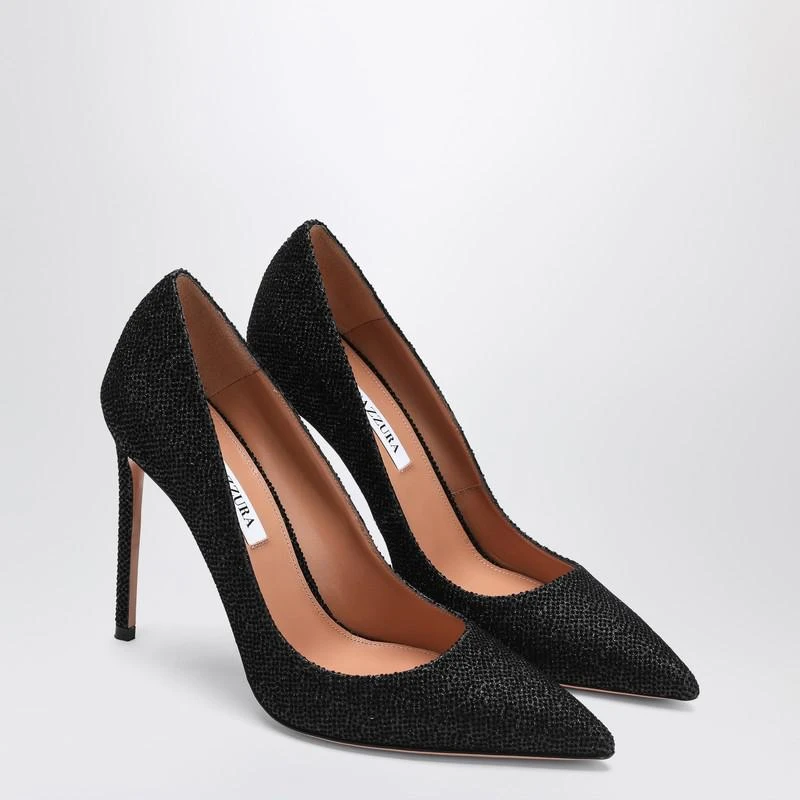 Aquazzura Purist Pump 105 black with rhinestones 2