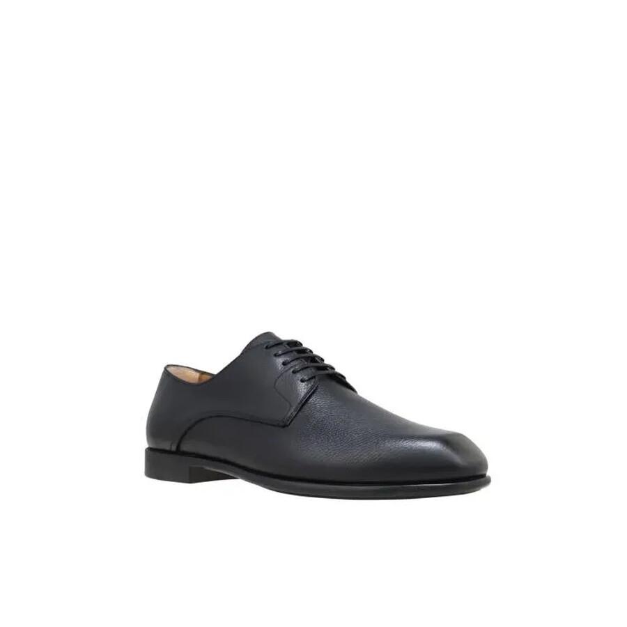 Salvatore Ferragamo Ferragamo Fosco Leather Derby Shoes, Size 6.5 EEE