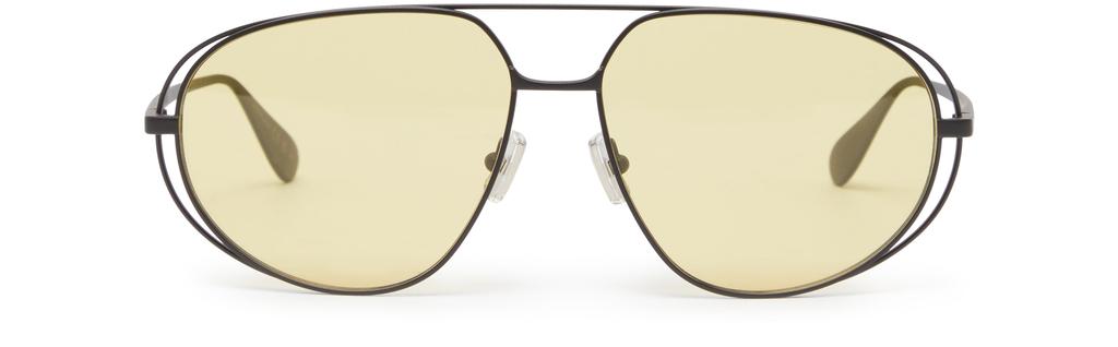 サングラス BOTTEGA VENETA Bottega Veneta Classic Aviator Sunglasses Bottega Veneta® Classic Aviator Sunglasses in Black/yellow