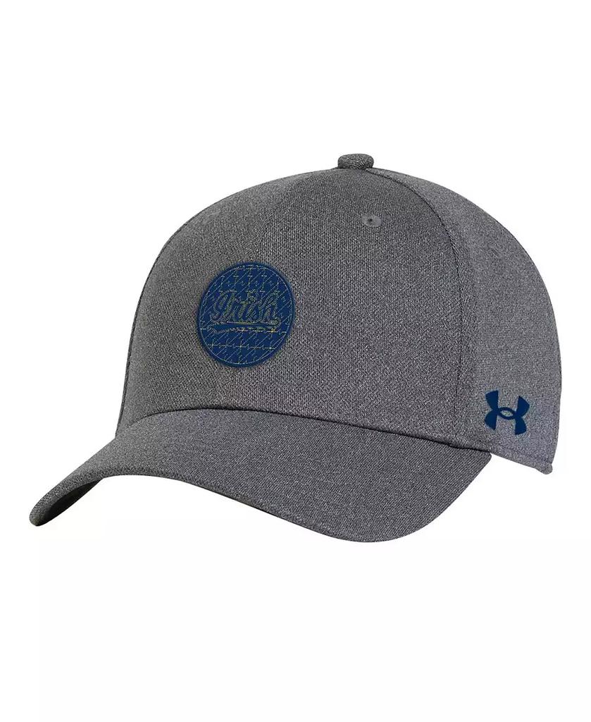 Under Armour Men's Heather Gray Notre Dame Fighting Irish College Essentials 3.0 Blitzing Flex Hat