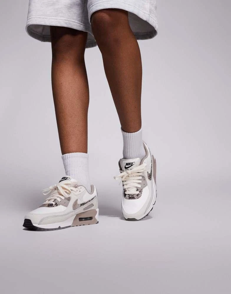 NIKE Nike Air Max 90 snakeskin trainers in brown 5