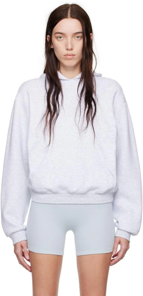 SKIMS Gray Cotton Fleece Classic Hoodie 1