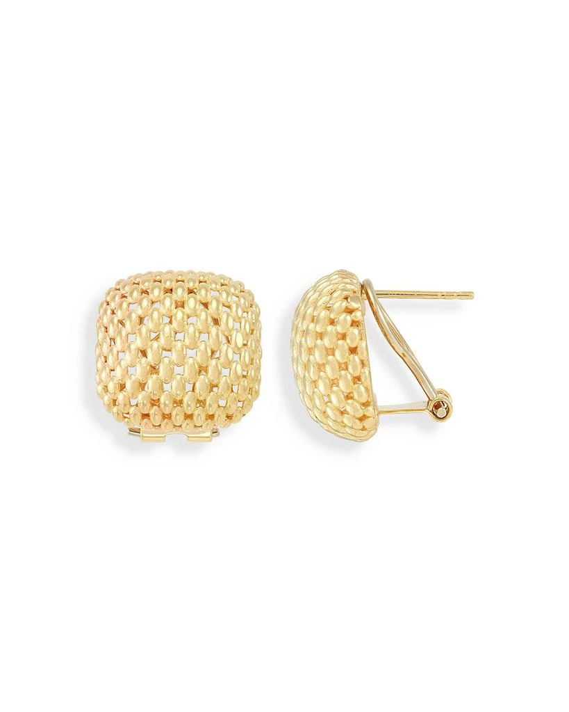 Bloomingdale
s Fine Collection 14K Yellow Gold Mesh Square Earrings 3