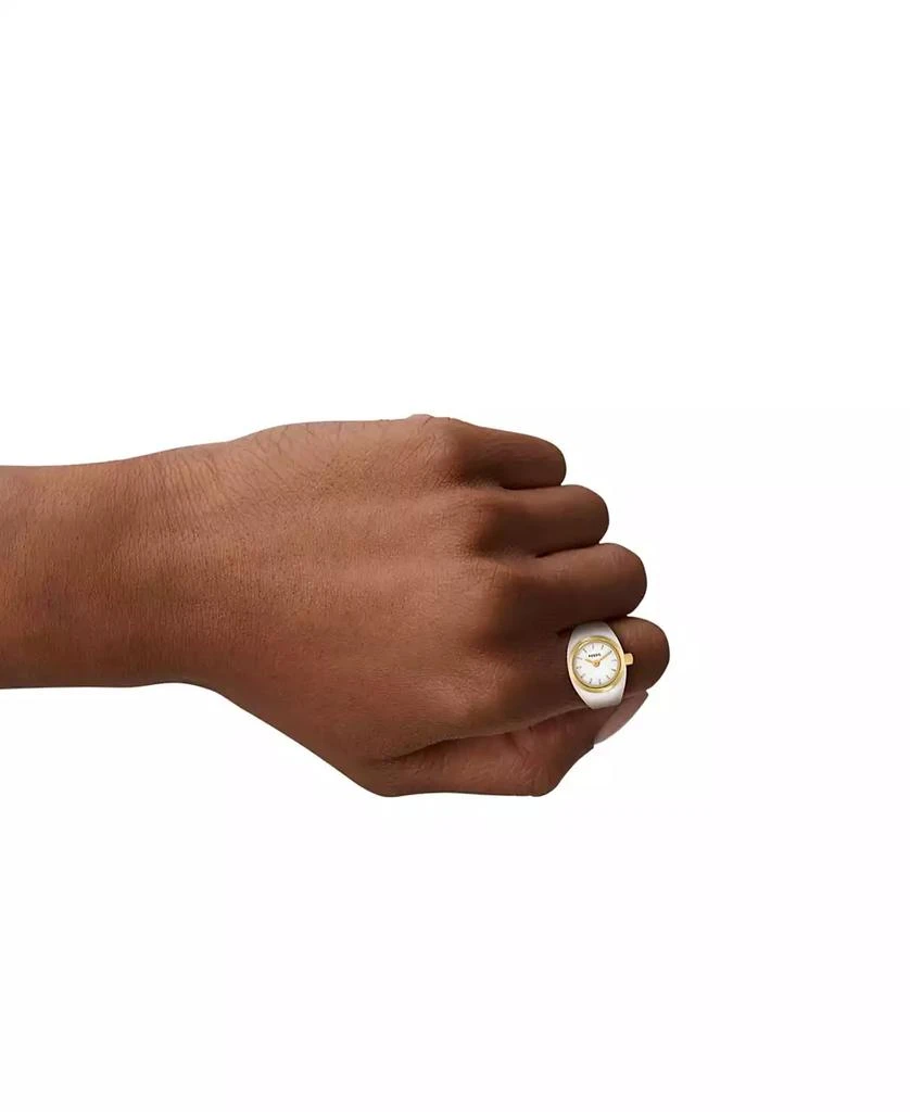 Fossil Women's Two-Hand Gold-Tone Stainless Steel Ring Watch, 15mm 5