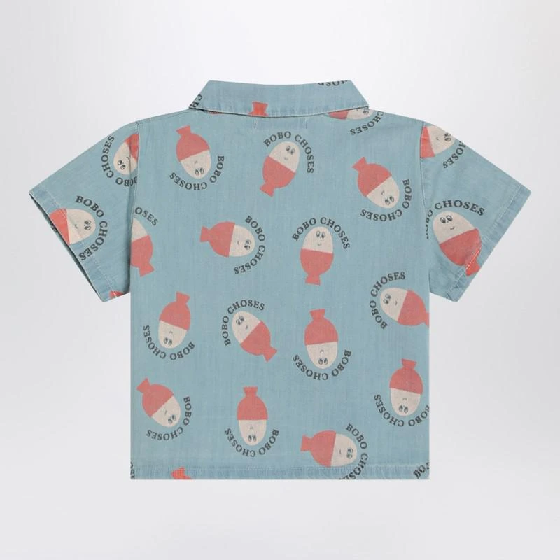 BOBO CHOSES Light blue Morning Egg shirt in denim 2